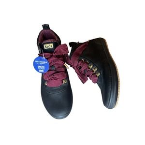 NWT Keds Women's Water-Resistant Canvas Scout II Black Boots Size 7